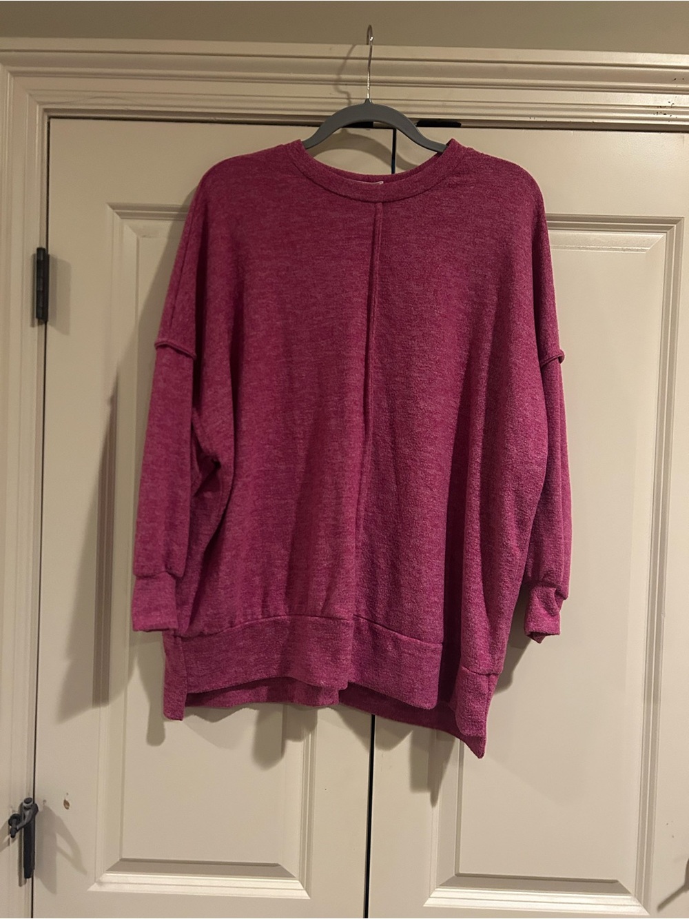 Women's Relaxed Crewneck Sweater - Pink